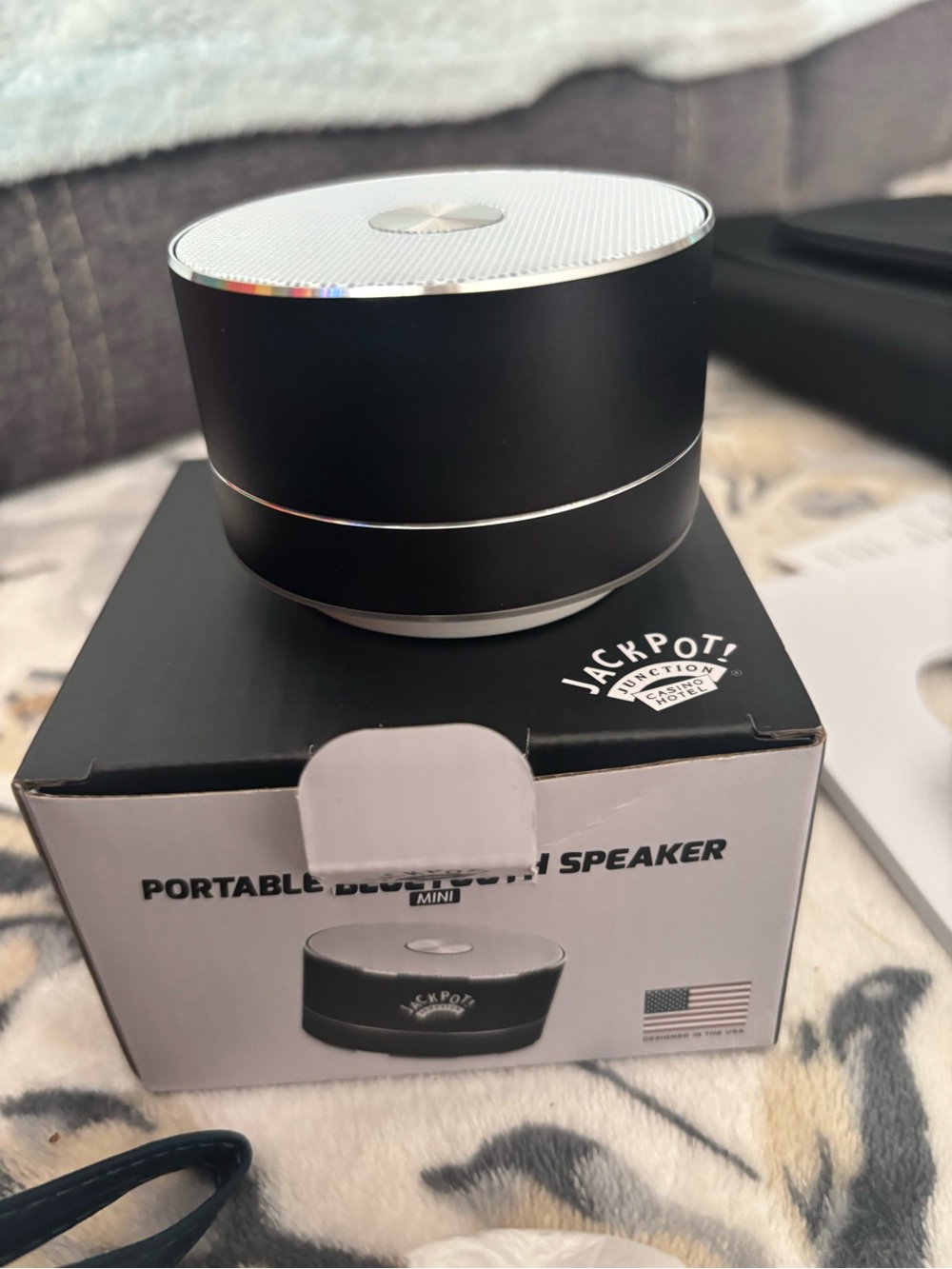 Jackpot Mini Portable Bluetooth Speaker — Black - Picture 3 of 6